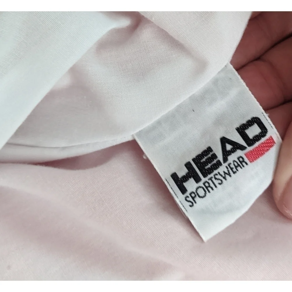 Vintage 80's Head Sportswear Pink Nylon Windbreaker Medium - Picture 7 of 9